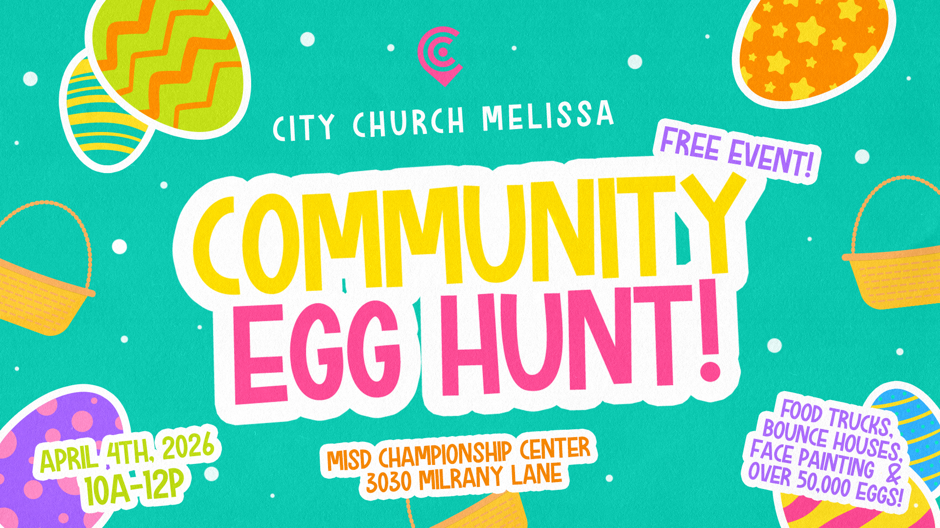 Community Egg Hunt 2026 - Event Design - Finals - HD Title Slide