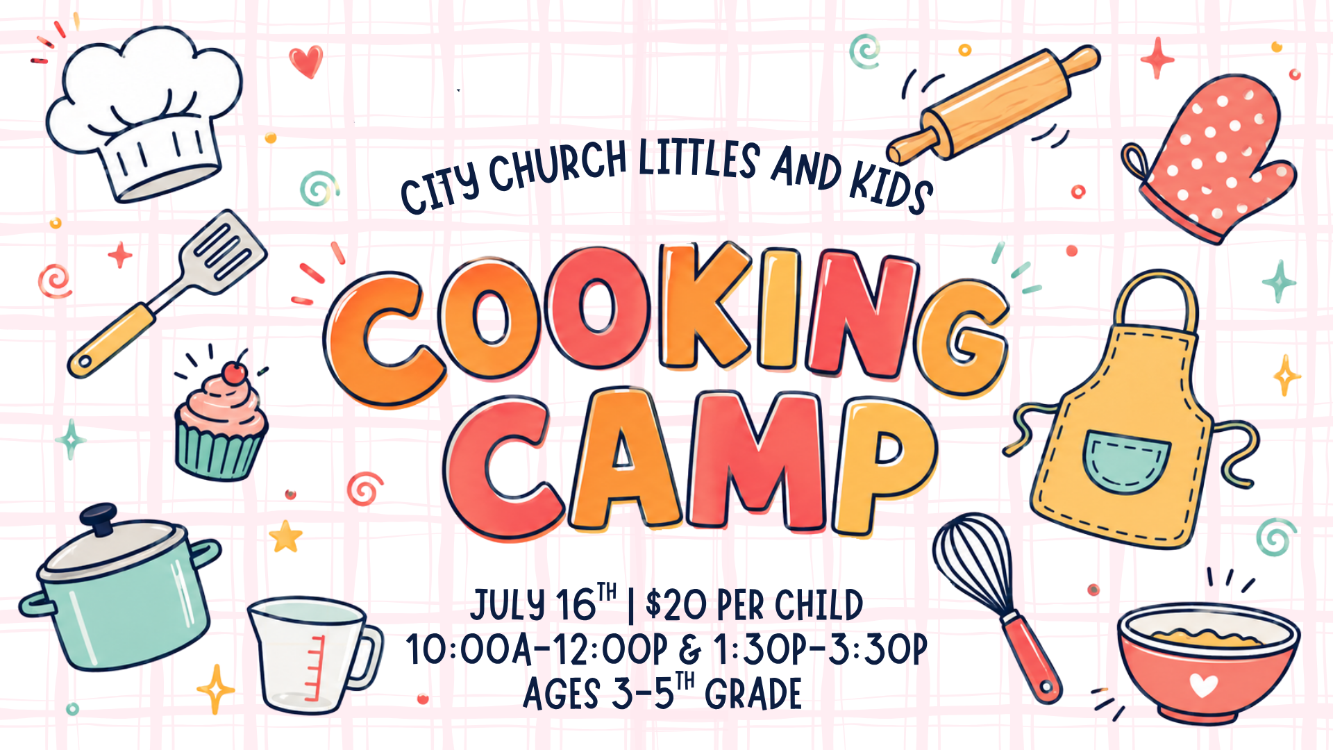 Cooking Camp Title Slide